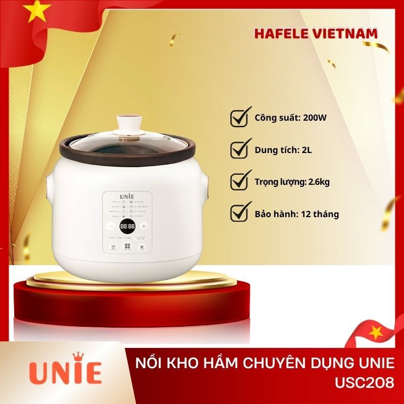 Nồi Kho Hầm UNIE USC208 – Dung tích 2L – 8 chức năng kho hầm tiện lợi - FEM