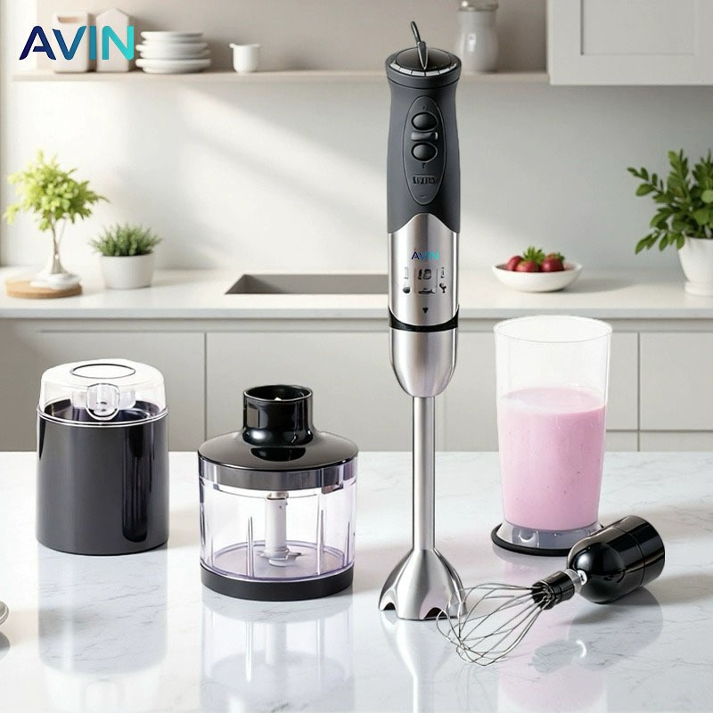 Máy Xay Cầm Tay Đa Năng AVIN – Model HB1 – Xay Ăn Dặm / Xay Thịt / Đánh Trứng – Công Suất Mạnh