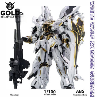 [CÓ SẴN] Mô hình lắp ráp Crimson Sinanju Triple Speed White Wolf – Takumi Ver, tặng kèm decal nước