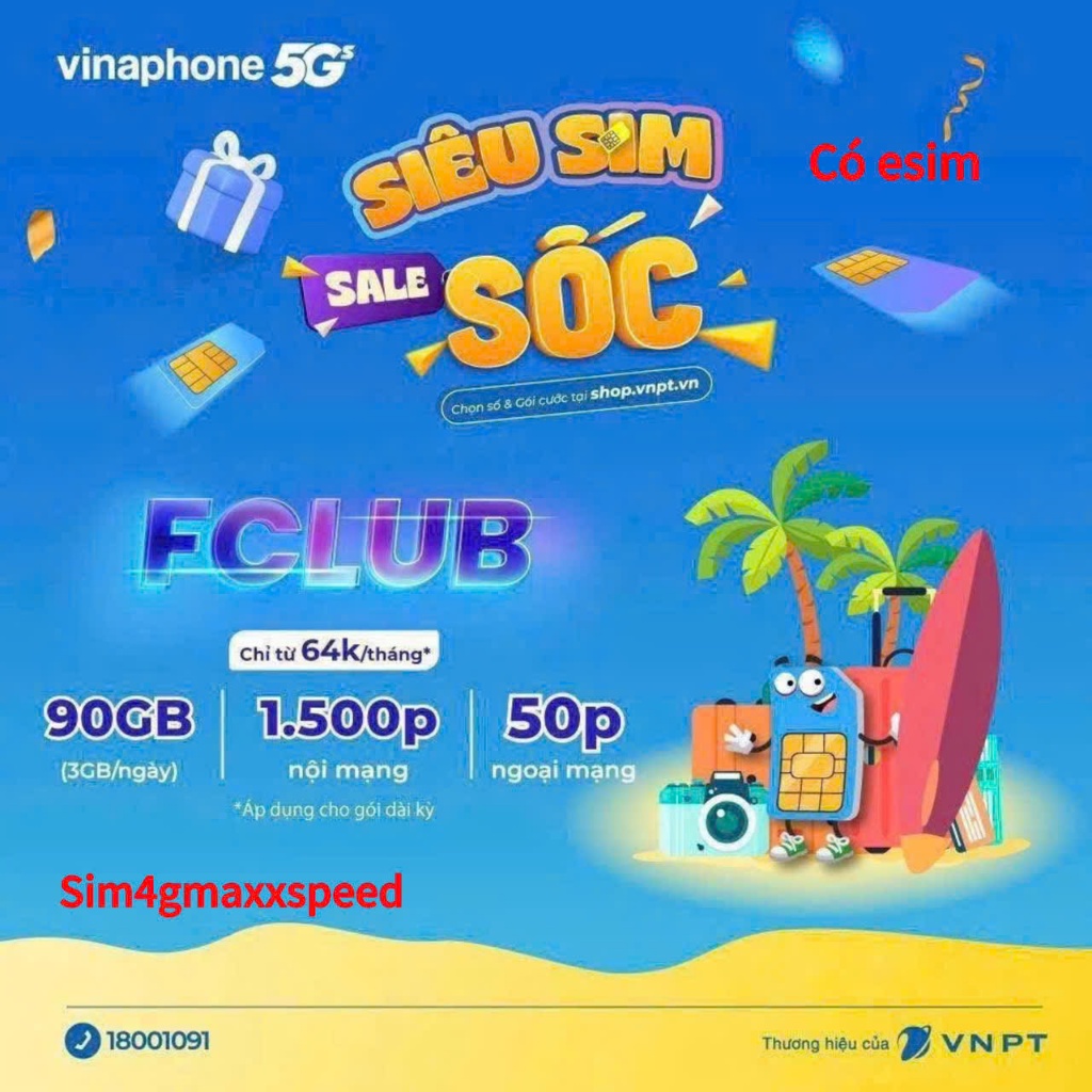 SIM FCLUB 3G/NGÀY MIỄN PHÍ 12T KHÔNG CẦN NẠP THÊM TIỀN