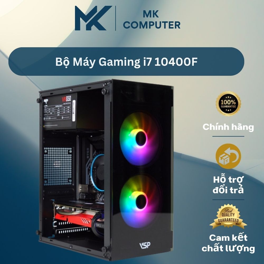 Bộ máy tính i7 10400F đỉnh của chop mời anh lựa chọn..