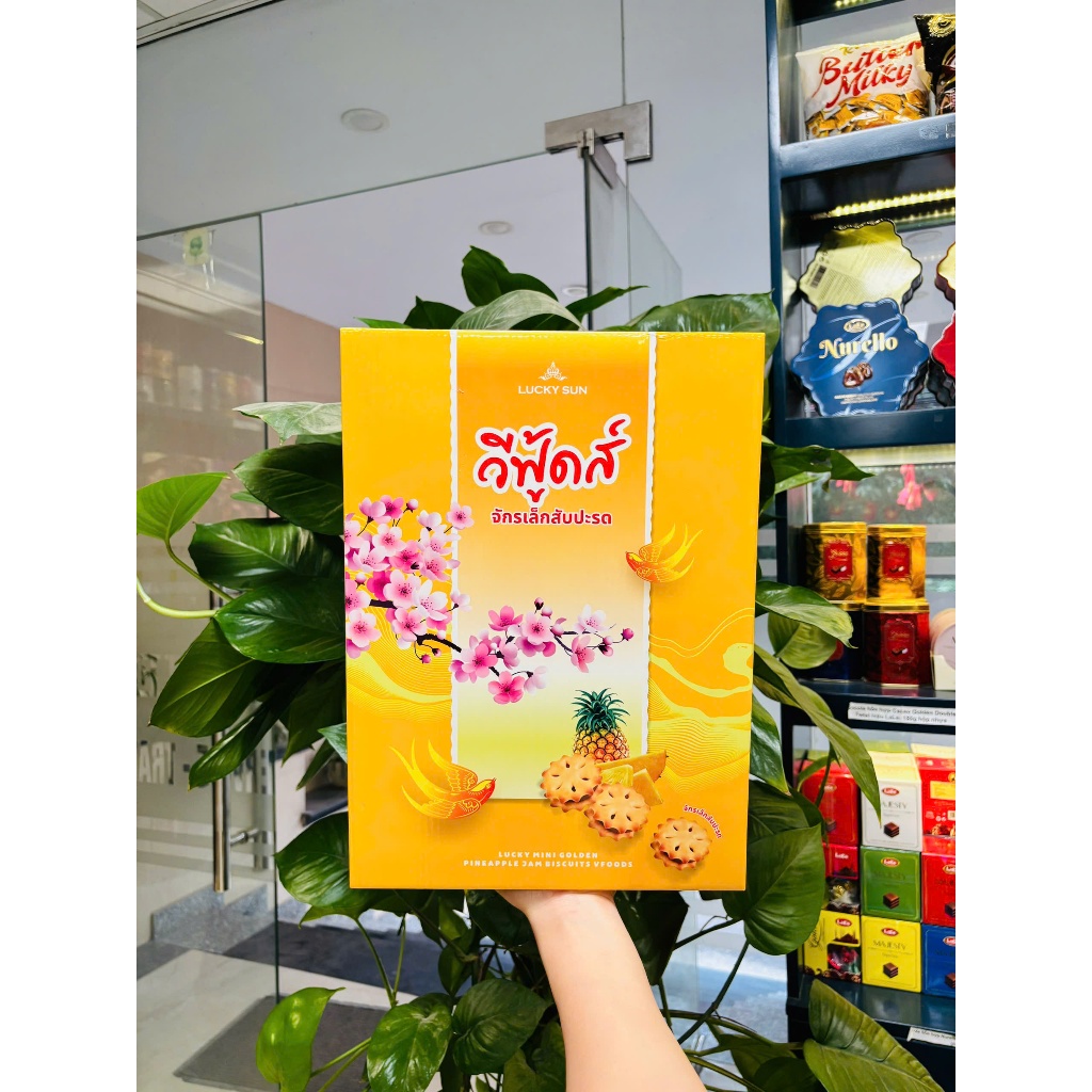 [VFOODS] Bánh quy may mắn mini nhân mứt dứa hiệu VFOODS 300g – Nhập khẩu Thái Lan