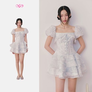  Đầm trễ vai dáng ngắn tay bồng phối corset ngọt ngào Bristol phù hợp đi chơi đi dạo phố OLV 