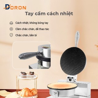 Máy làm bánh ốc quế DORON 1200W kiểm soát nhiệt độ chính xác, bánh thơm ngon