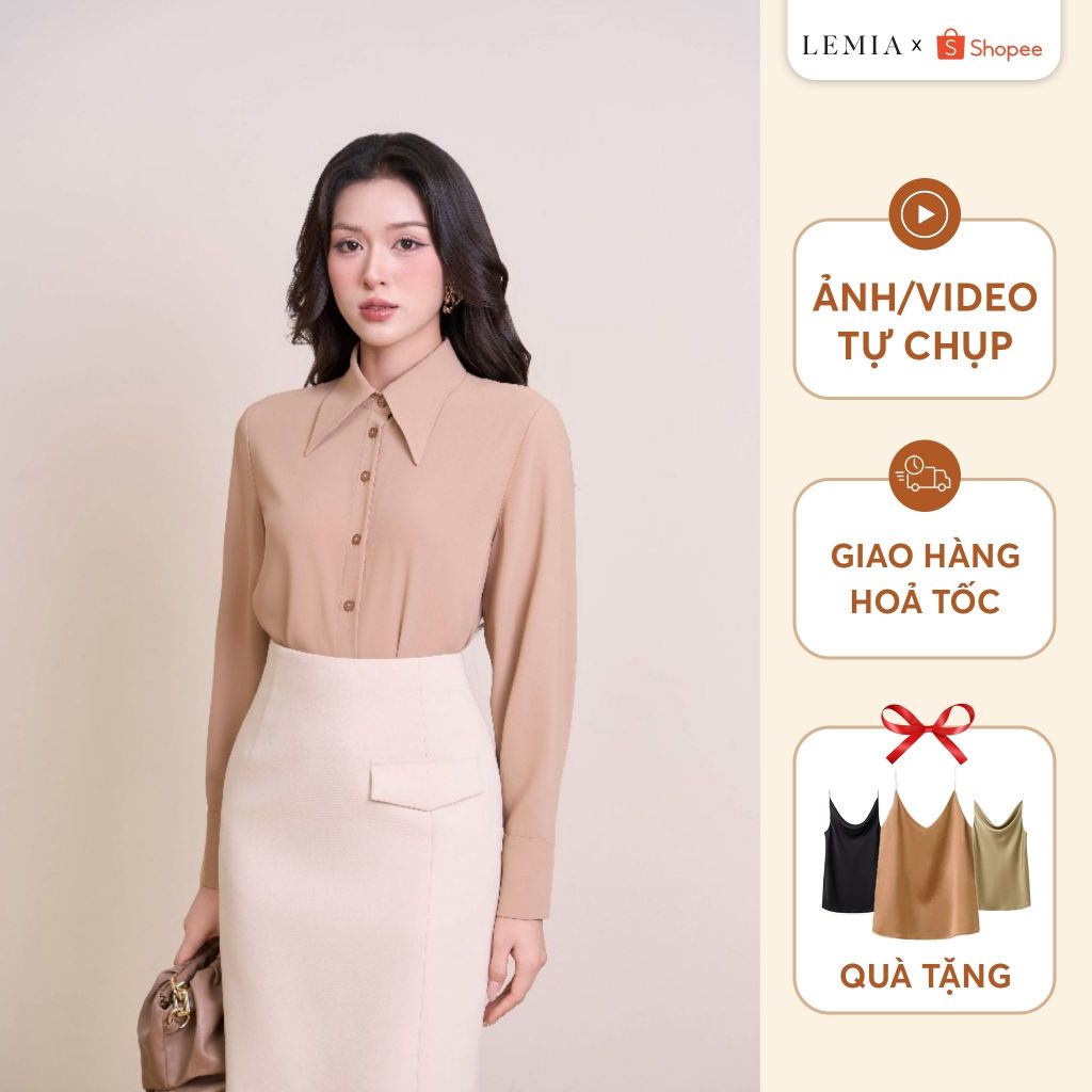 Áo Sơ Mi Dài Tay by LEMIA Design – Mã: 24A016