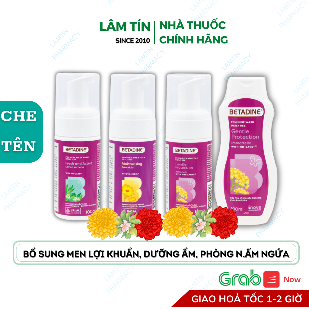 Betadine Dung dịch vệ sinh phụ khoa dạng xịt bọt và gel 100ml 250ml hàng chính hãng (sử dụng hàng ng
