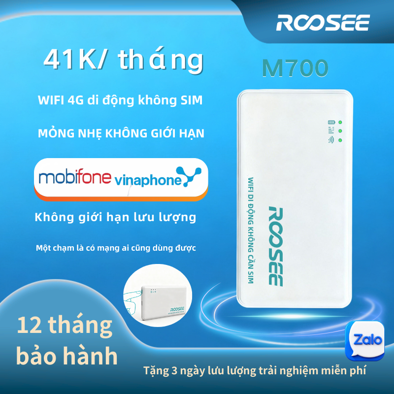 M700 Cục Phát WiFi Từ Sim 4G Bộ phát wifi di động bộ phát wifi Tổng hợp Bộ Phát Wifi 4G Roosee M610