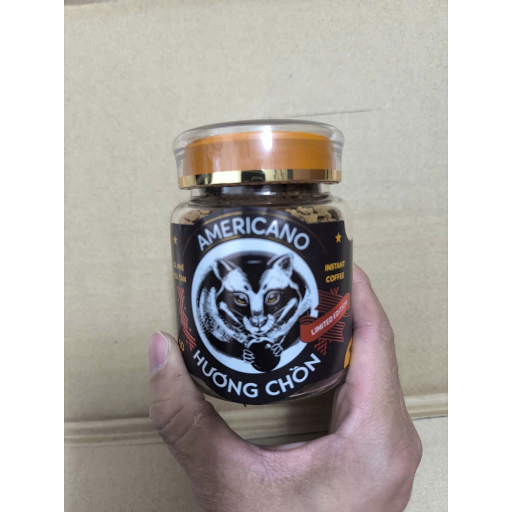 Cà Phê Sấy Lạnh hòa tan Hương Chồn Americano ,coffee intant luwak limited edition Ban Me Gold - Hone