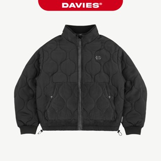  Áo khoác chần bông nam nữ DAVIES họa tiết màu đen cổ cao form rộng dù 2 lớp kháng nước Air Jacket local brand| D36-AK1 