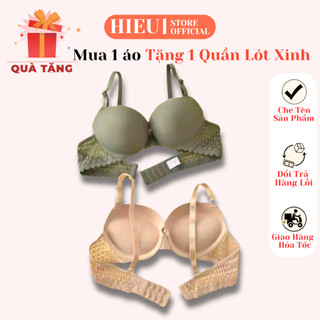    Mua 1 Áo Tặng 1 Quần   Áo Ngực Su Có Gọng Đệm Dày 5Cm Siêu Nâng Dây Lưới Ren Mềm Mại - CK03 