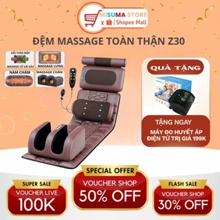  Nệm Massage Toàn Thân Kèm Đệm Massage Chân MISUMA N23 3D 12 Điểm Thảm Ghế Mát Xa Rung Làm Ấm Dụng Cụ Phục Hồi Sức K 