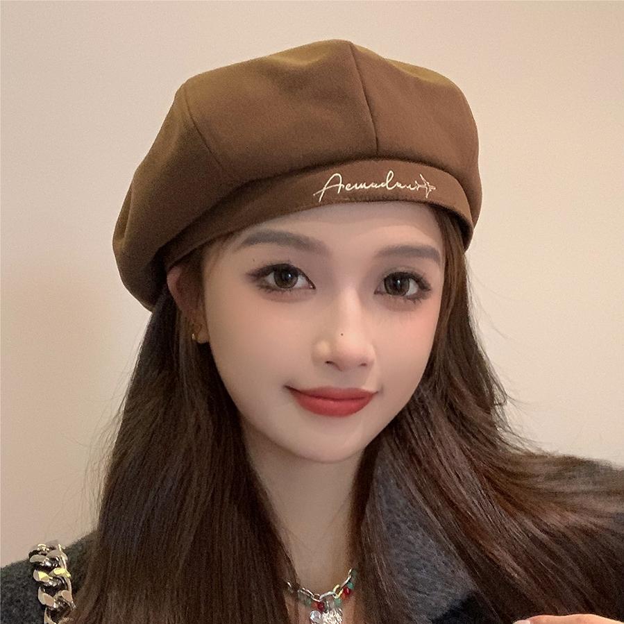 Mũ Beret Vải Dạ KAHAT, Mũ Nồi Nữ Thời Trang Hàn Quốc Cho Mùa Thu Đông Giúp Khuôn Mặt Nhỏ Gọn | BigBuy360 - bigbuy360.vn
