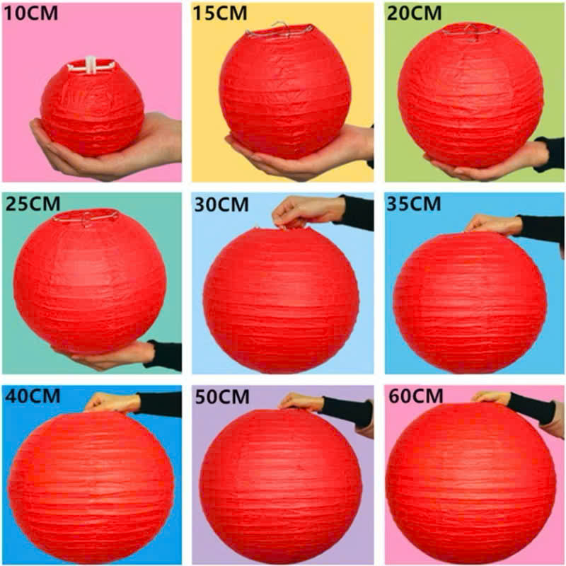 Đèn lồng lụa 15cm, 20cm, 25cm, đèn lồng trang trí, lồng đèn vải