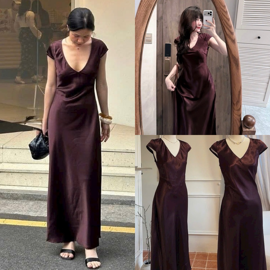 ĐẦM MAXI BÈO 2 DÂY