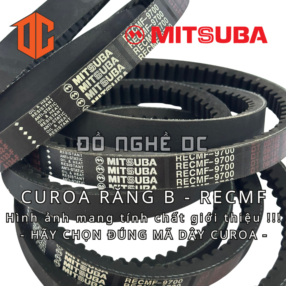 Dây curoa răng RECMF Thailand MITSUBA B95 B86 B33 B83 B66 B44 B37 B81 B52 B80 B39 B71 B60 B61 B81 B2