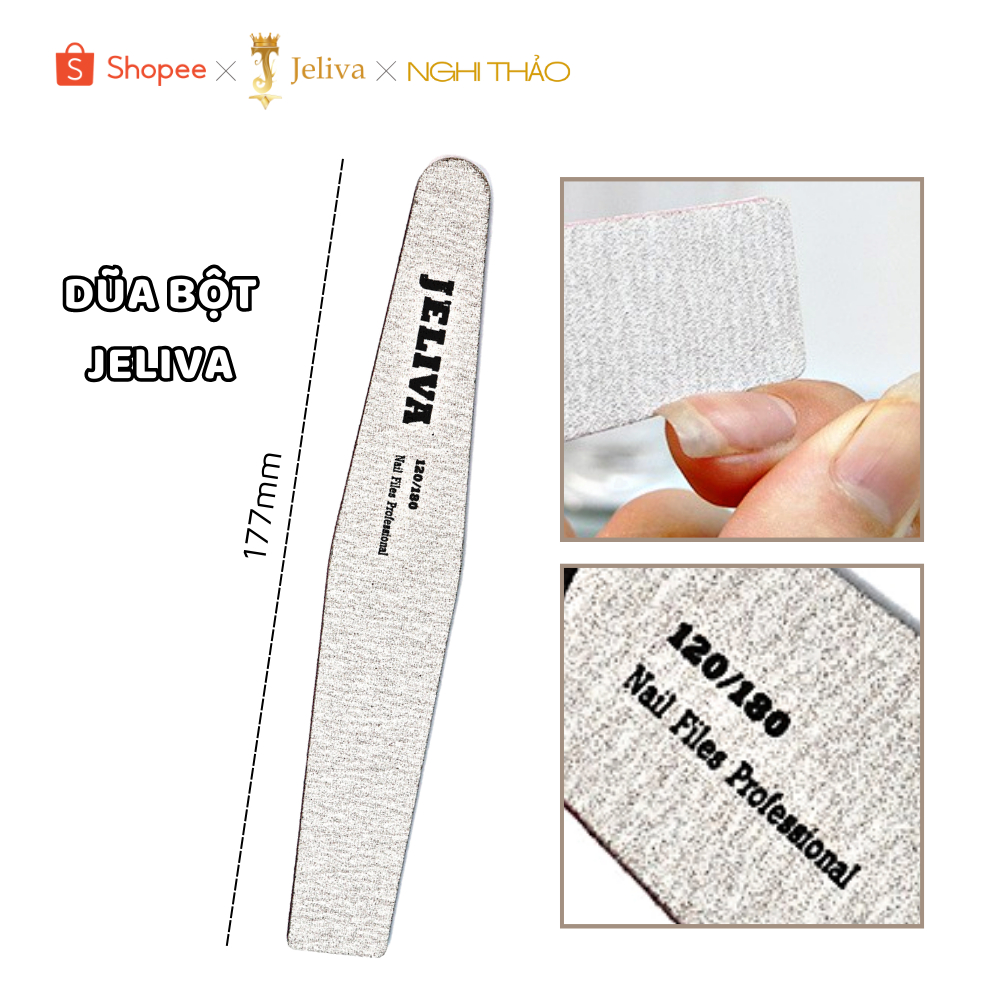 Dũa móng bột gel nail JELIVA Nghi Thảo
