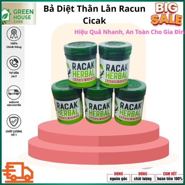 Bả Diệt Thằn Lằn ( Thạch Sùng ) RACAK HERBAL 20gr Indonesia  – Hiệu Quả Nhanh, An Toàn Cho Gia Đình