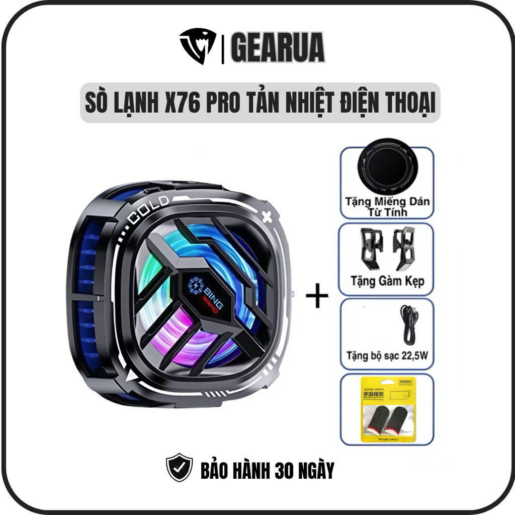 Sò Lạnh X76 Pro Đóng Băng Làm Mát Điện Thoại Chống Chai Pin