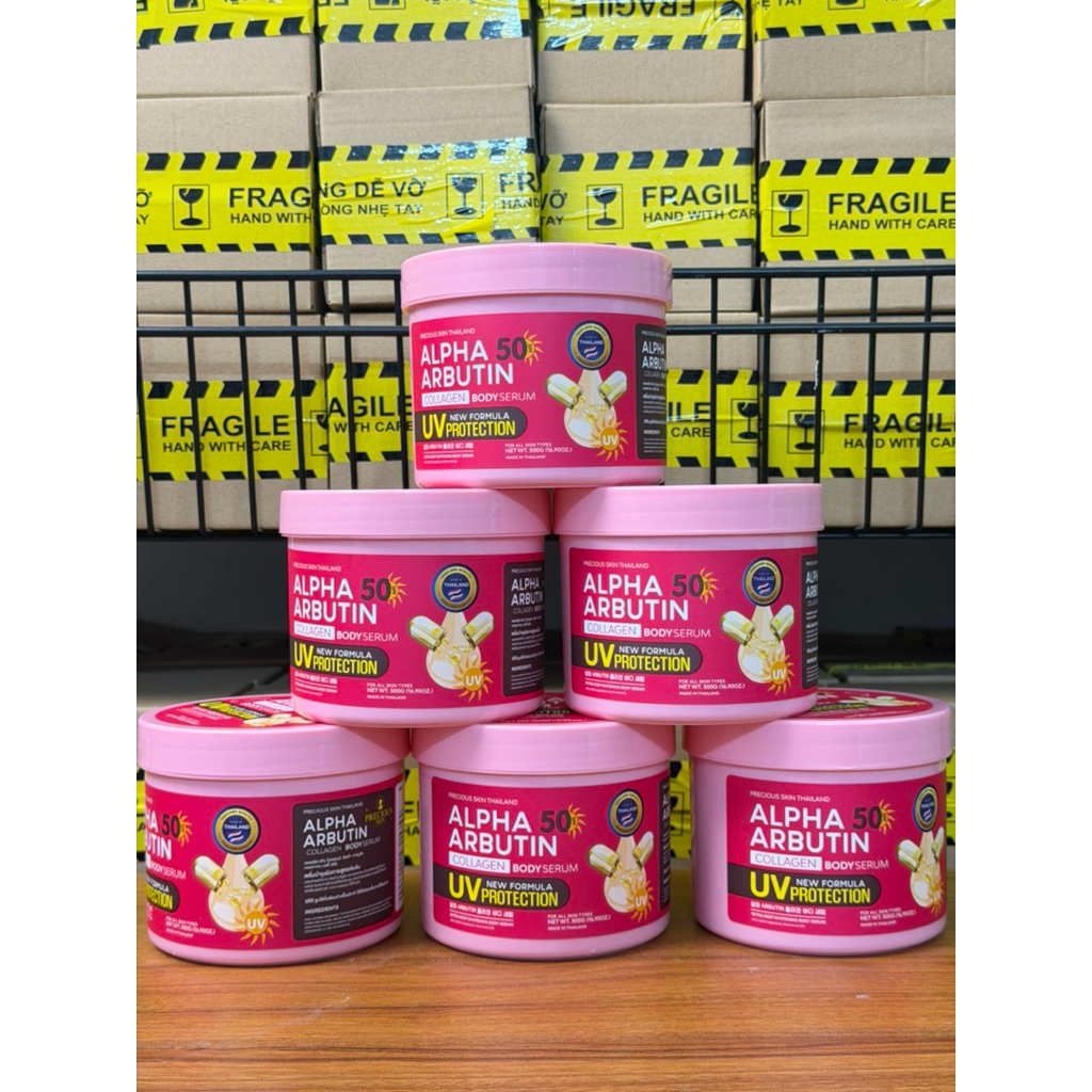 Kem body dưỡng trắng da chống nắng Alpha Abutin 500g