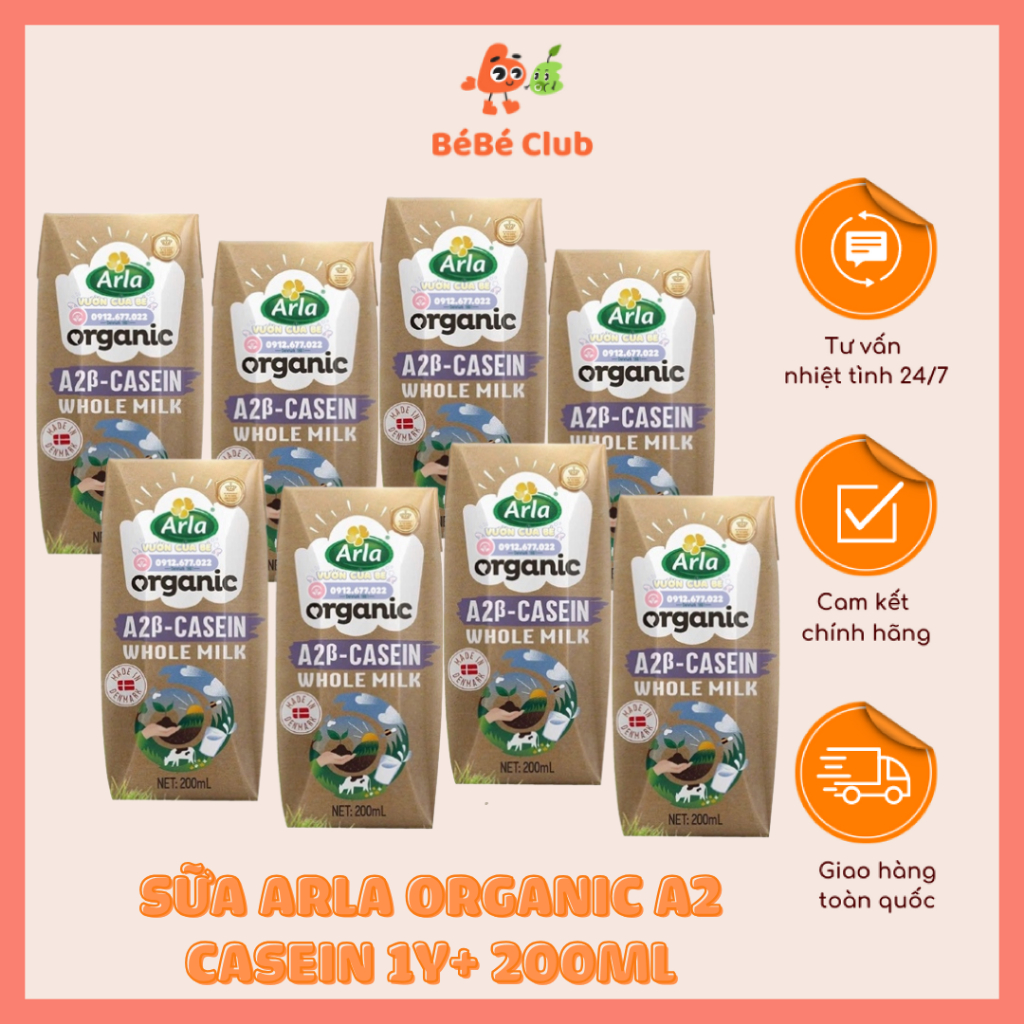 Sữa Arla Organic A2 Casein 1Y+ 200ml