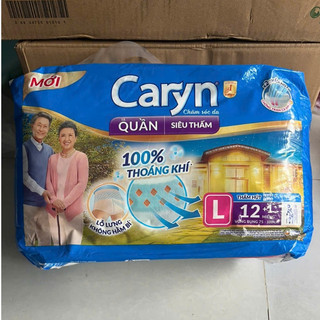 Tã Quần CARYN Siêu Thấm dành Cho Người Già Size L12+1 miếng