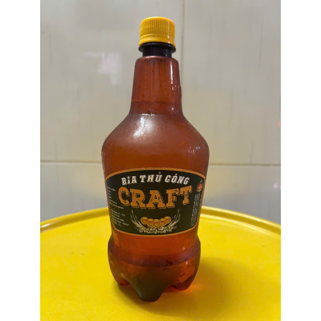 HCM Bia Tươi CRAFT NÂU - CHAI KHỔNG LỒ 1000Ml - Vol 5% - 6 CHAI