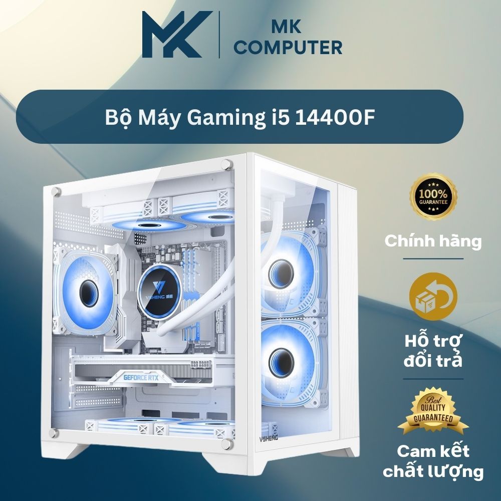 Bộ máy tính i5 14400F VGA 5060 8Gb chiến game thì khỏi bàn