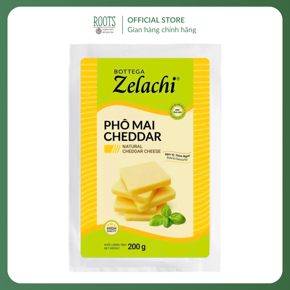 (Ship hỏa tốc) BOTTEGA ZELACHI - Phô Mai Cheddar, Cheddar Cheese (200g)