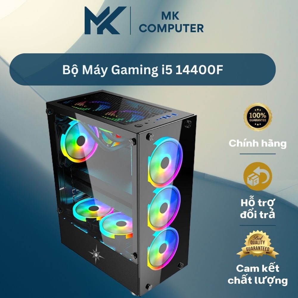 Bộ máy i5 14400F song song với đó là vga 4060 8Gb bao đẹp