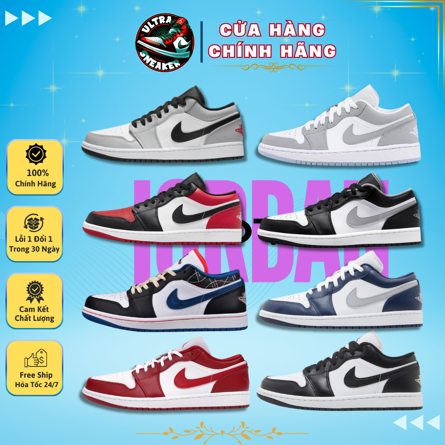 Giày Nike_Jordan1 Low Full Đủ Mẫu Cổ Thấp Nam Nữ Dễ Phối Đồ Cực Hot Full Box.