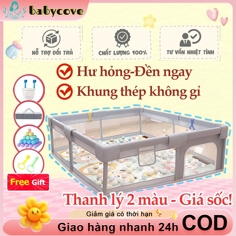 【COD】Quây bóng cho bé, Nhà banh cho bé khung inox chữ nhật cao cấp,đảm bảo an toàn,Dễ Dàng Tháo Lắp