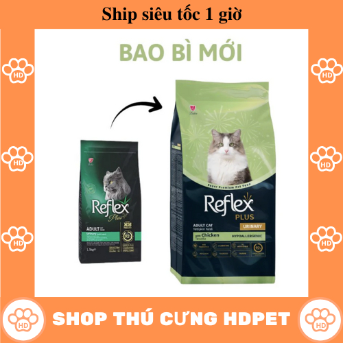 Hạt Reflex cho mèo sỏi thận Reflex Urinary túi 1.5kg