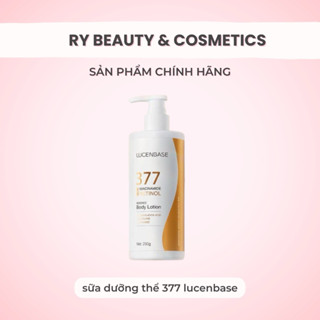   HÀNG CÔNG TY  Sữa dưỡng thể 377 Niacinamide Retinol LUCENBASE hỗ trợ khóa ẩm làm sáng da 