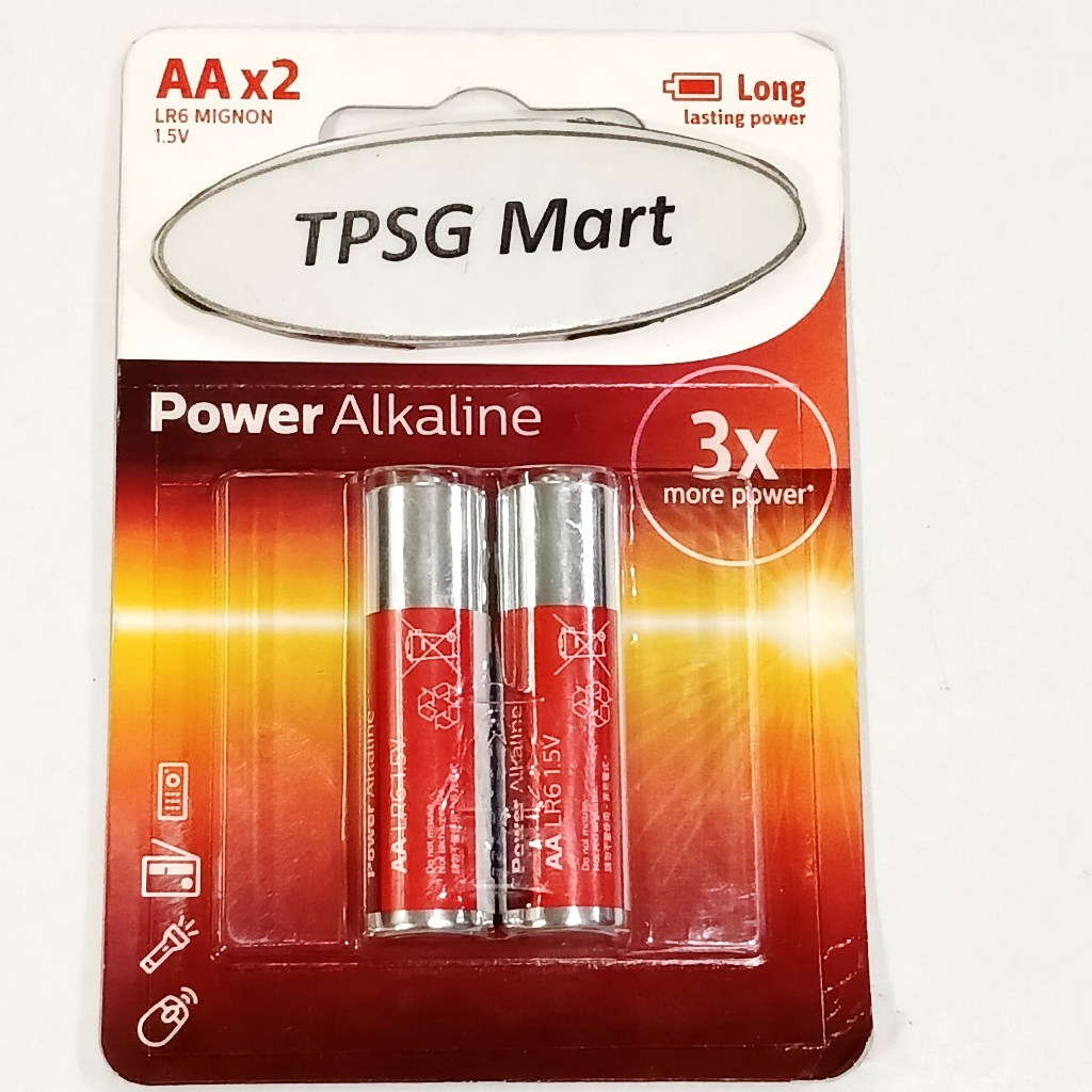 Pin AA LR6 MIGNON 1.5V (LR6P2B/97 Power Alkaline) / Pin kiềm AA chính hãng chất lượng