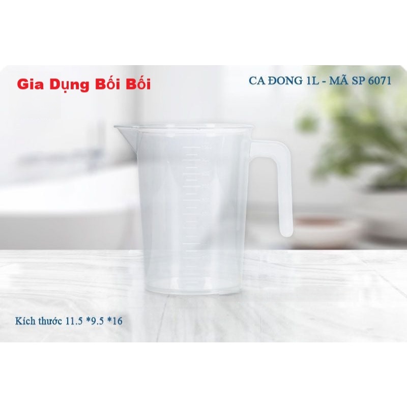 Ca đong đo lường Việt Nhật có 3 Size 1 lít, 2 lít, 3 lít