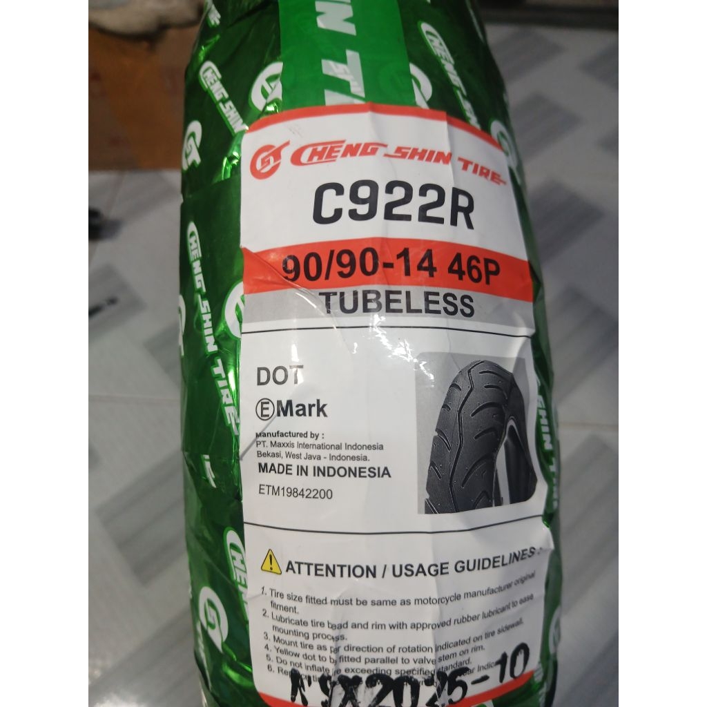 LỐP XE CHENG SINH (CHÍNH HÃNG) 80/90-14 & 90/90-14 DÙNG XE AB 110 - AB 125 VÀ CÁC DÒNG XE THÔNG DỤNG