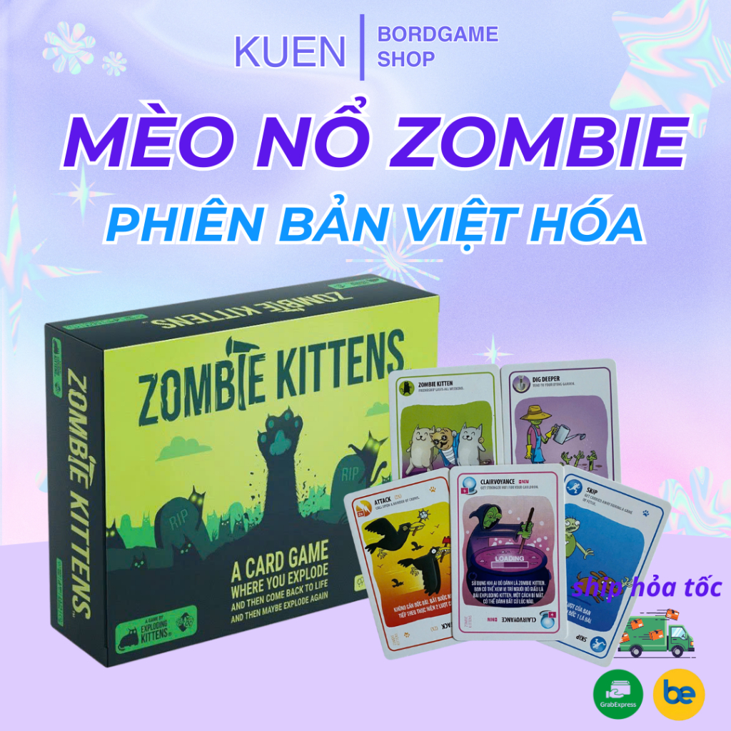 Zombie Kittens Exploding Kittens - Card Games for Adults Teens & Kids - Fun Family Games.