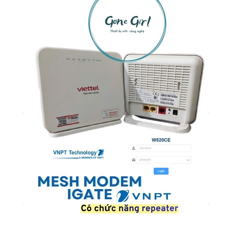 (Hàng cũ, FW VNPT) Home Mesh Dasan W520CE, mesh được modem Igate, có repeater