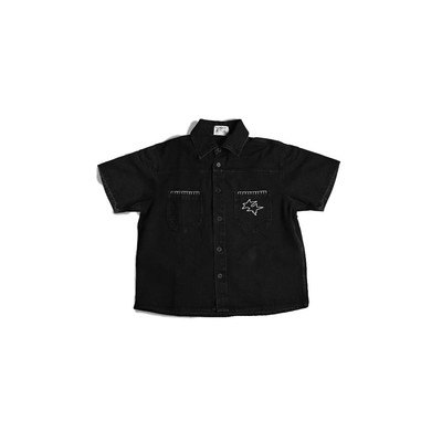 Áo sơ mi SLY Black Shine Denim washed Shirt