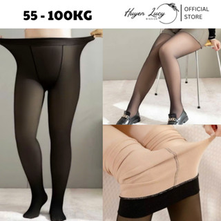  QUẦN TẤT 3D BIGSIZE 6S Jingcui freesize dưới 80kg co giãn đàn hồi lót nỉ thật chân giữ ấm hot trend Huyền Lucy Bigsize 