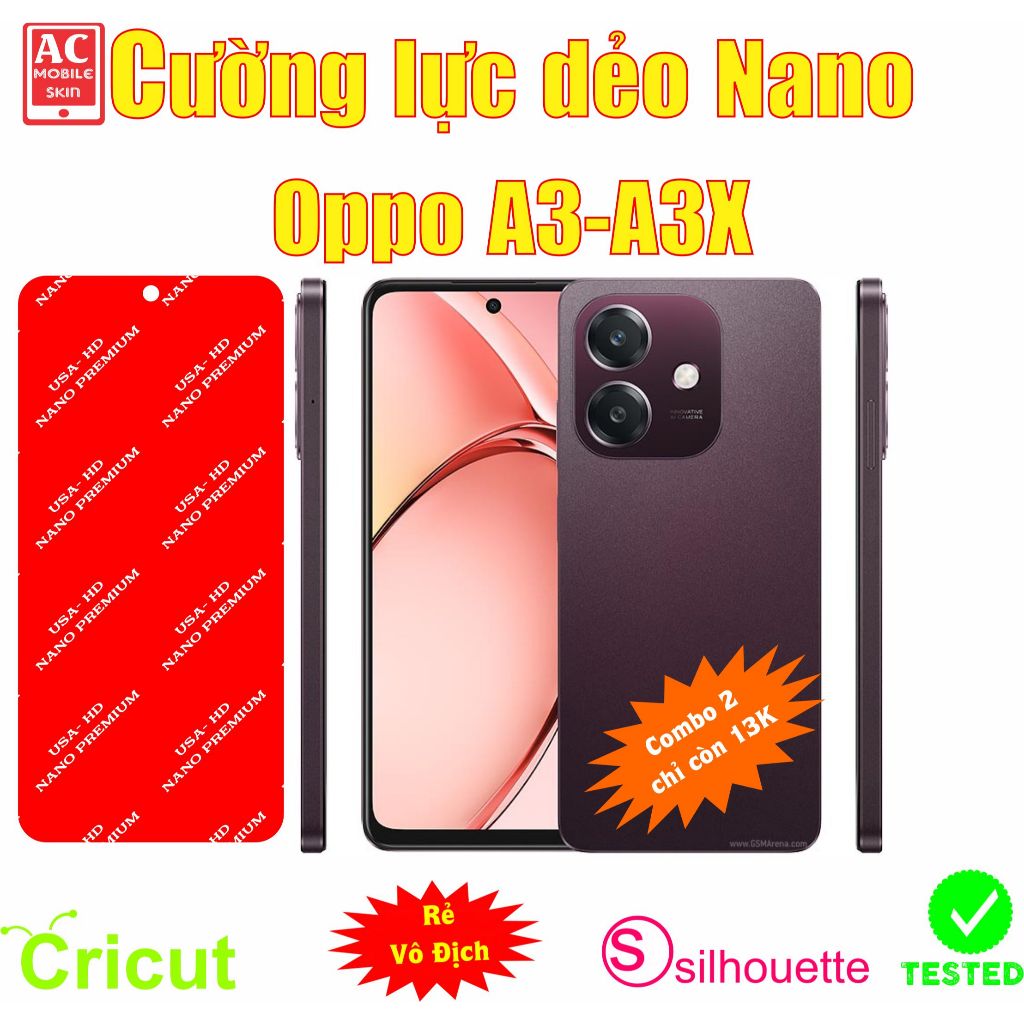 Cường lực dẻo bảo vệ màn hình điện thoại Oppo A3-A3x