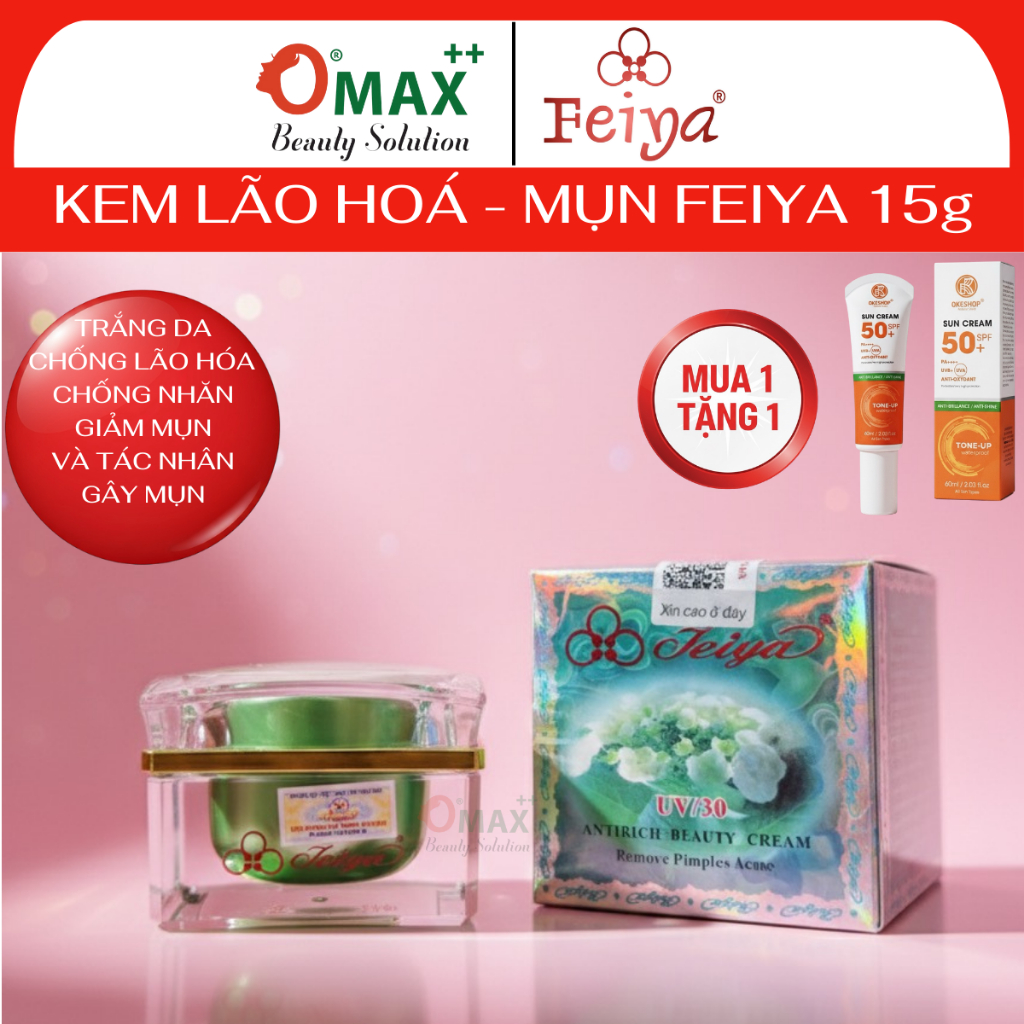 Kem FEIYA Chống Lão Hóa - FEIYA Antirich Beauty Cream 30g - Chống Nhăn - Tái Tạo Da - Giảm Mụn