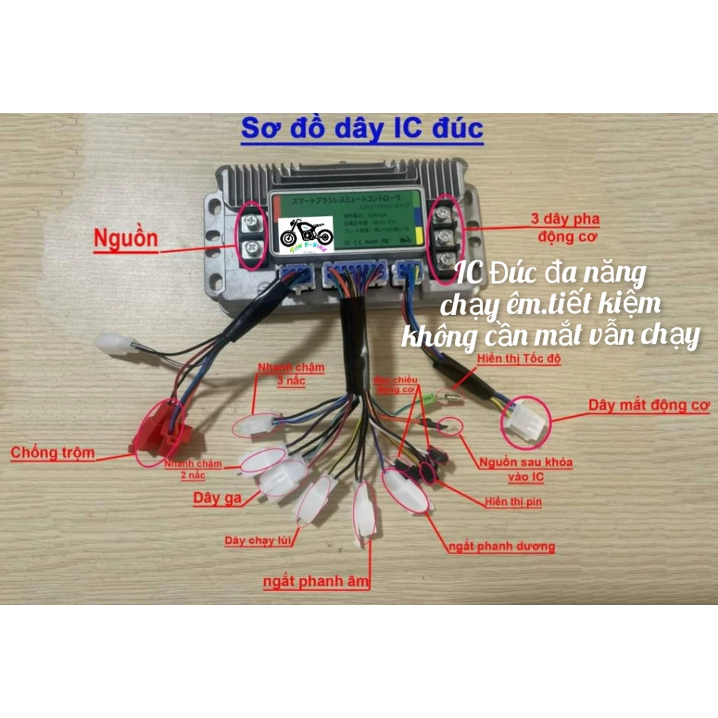 IC Đúc Xe Điện 350–500–800–2000W – Hỗ Trợ Nhiều Dòng Xe – Chống Nước