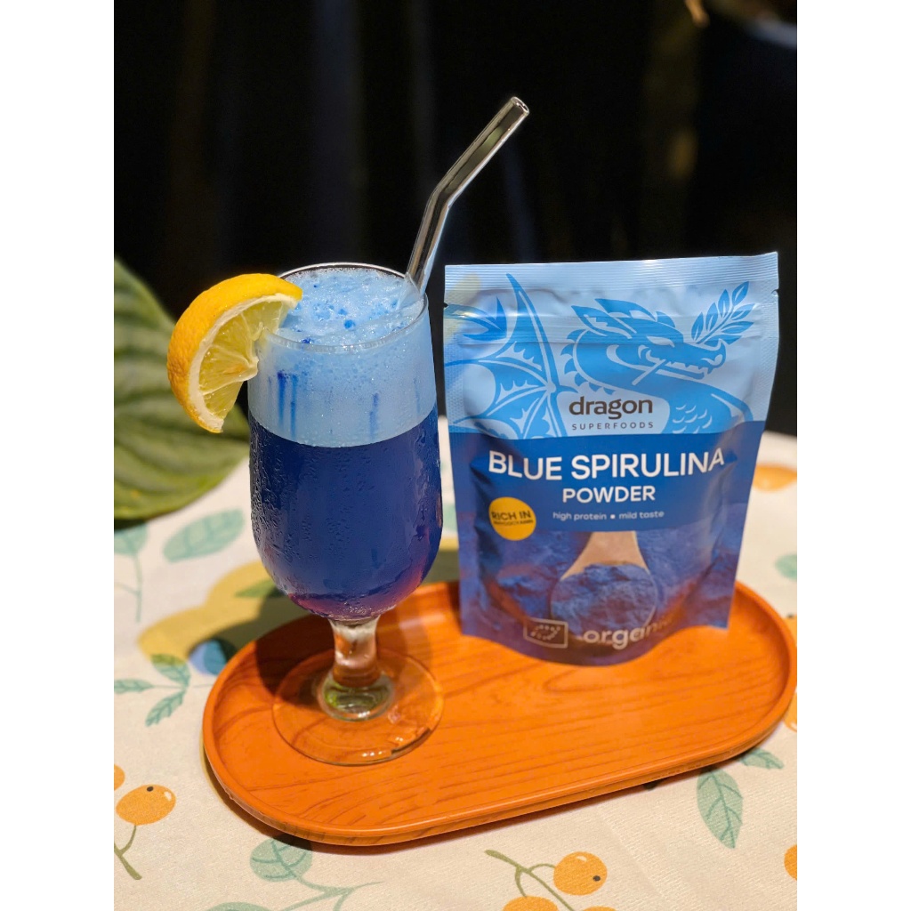 Bột tảo blue Spirulina hữu cơ Dragon Superfoods