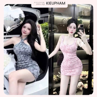  ĐẦM BODY CỔ YẾM XOẮN DÁNG NGẮN HOẠT TIẾT CHỮ SEXY 