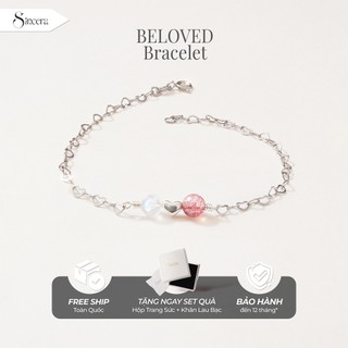  Vòng Tay Bạc Nữ SINCERA - BELOVED - Bạc 925 - Vòng Tay Đá Phong Thuỷ Mix Charm Bạc - Lắc Bạc Nữ Đá Năng Lượng Chính Hãng 