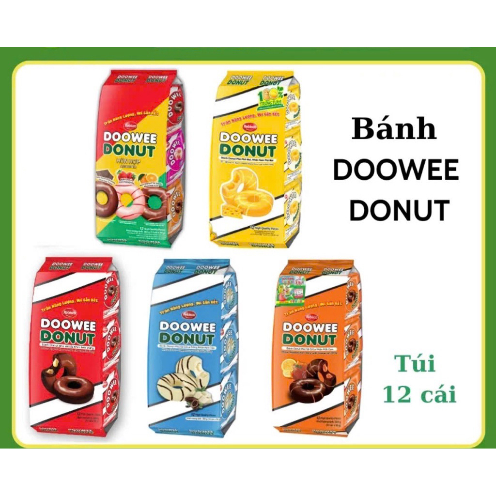 (Giá Rẻ) Dowee Donut Bịch & Hộp Rebisco