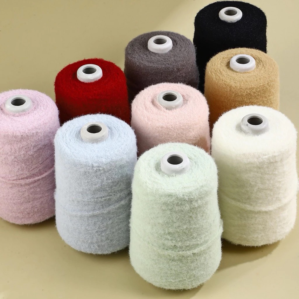 [Có Sẵn]Len CLOUD CANDY chập 6 sợi ,cối 500g ,len bông gòn đan-móc khăn,túi ,mũ ,…chất len siêu đẹp