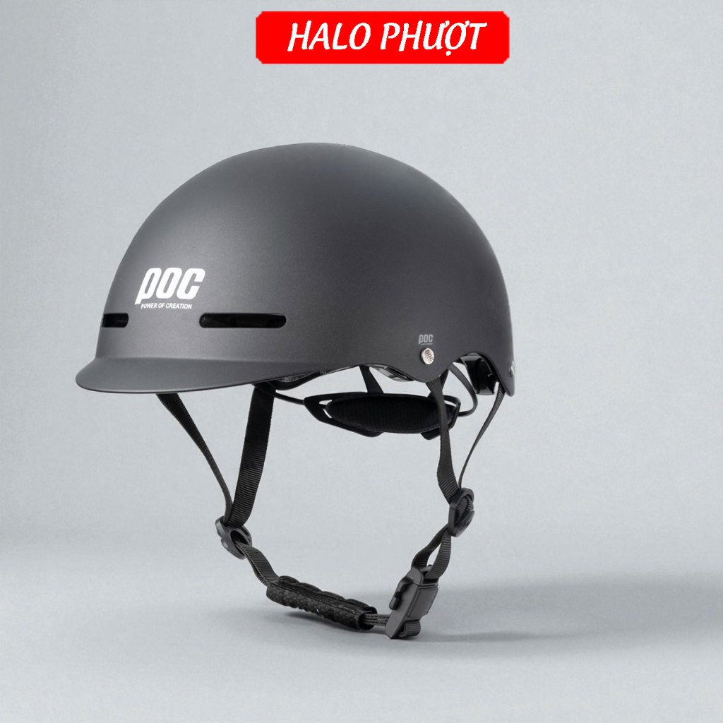 (Chính Hãng) Nón POC xe máy POC P20 Đen Nhám Chữ Trắng CREATION 1