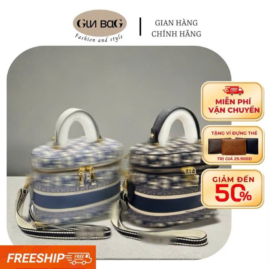 [HÀNG HOT]Túi xách nữ dáng cốp vải nhiều hoạ tiết GIN đeo chéo, xách tay dùng đi chơi, chụp ảnh sang